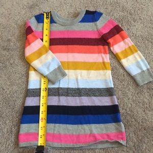 Gap rainbow long sleeve sweater dress. Size 3T